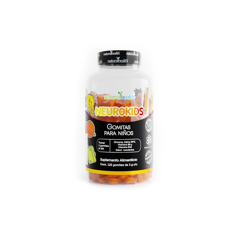 Natural Health. NeuroKIDS. Suplemento para Memoria, Concentracin y Aprendizaje, con