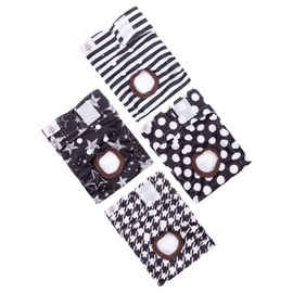 CuteBone Washable Female Dog Diapers 4 Pack Reusable Doggie Heat Diapers for Period FMG01XS