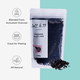 The Salt Box - Natural Seasoned Food Hawaiian Black Salt Small Grain Pouch - 210g