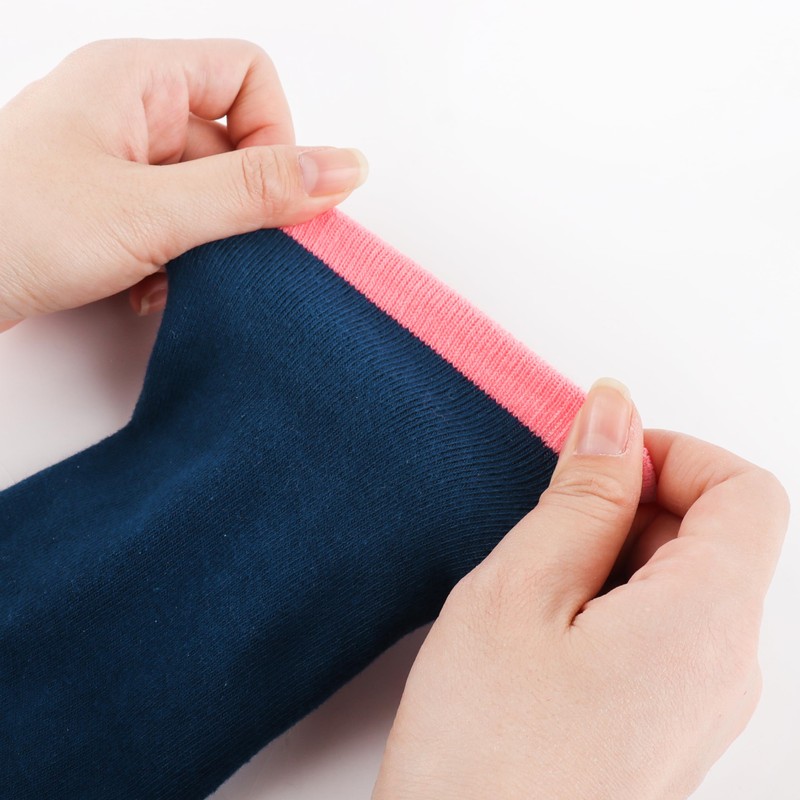 Jeasona Women's / Men's Non-Slip Cotton Socks, Black-81059A