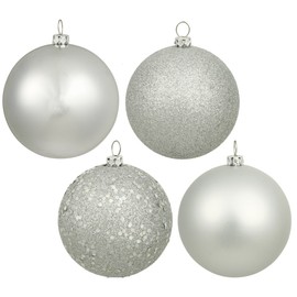 Vickerman 275" Silver 4 Finish Ball Ornament 20 per Box
