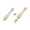 uxcell Brass Straight Grease Fitting G1/8 Thread 60mm Length Hydraulic