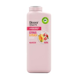 Dicora Urban Fit Gel de Ducha - Gel de Baño para Mujeres y Hombres - Previene el Envejecimiento Prematuro con Vitamina C - Cítricos y Durazno - 400 ml