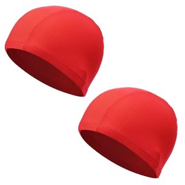 SSKHE SSKHE Exceptional Adult Swim Caps Ideal for All Swimmers, Offering Comfort, Style, and Functionality, Perfect for Both Recreational and Competitive Swimming. (red)