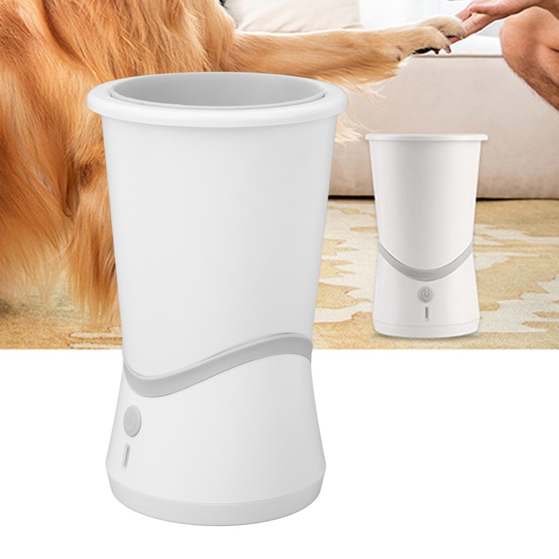 Automatic Dog Paw Washer Rechargeable Soft Bristles Adjustable Electric Dog