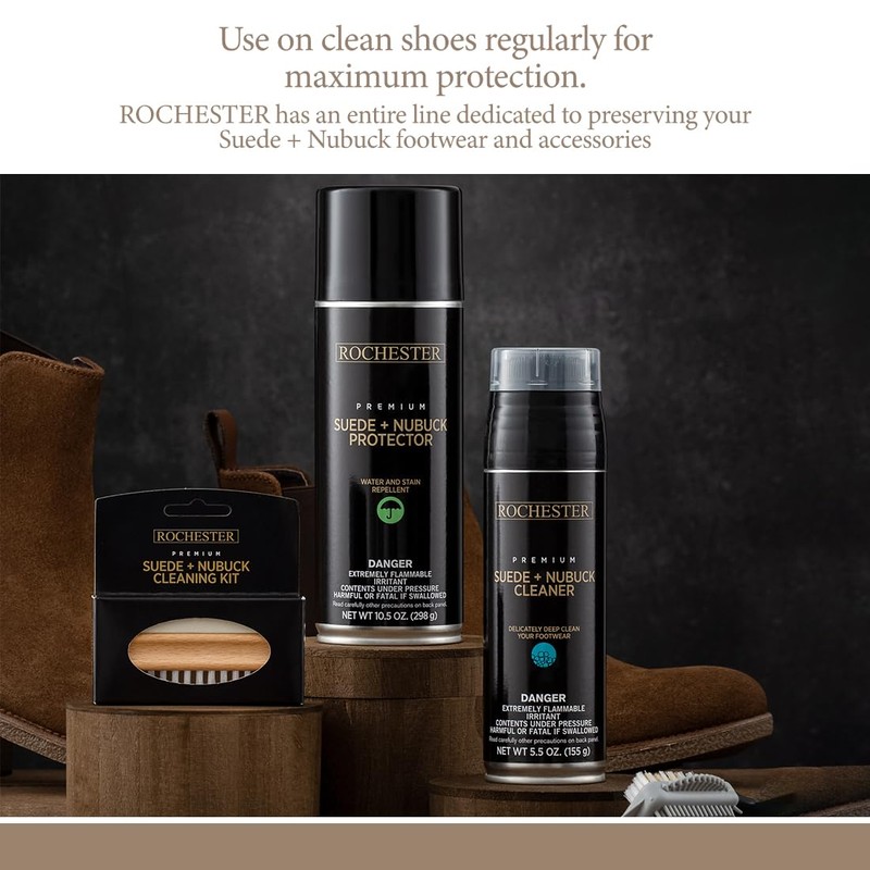 Rochester Suede Protector Shoe Care Product, Clear, 5.5 oz. (155