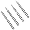 4Pcs VShaped Carving Cutter 2Edged Engraving Bit 4x0.4x15°/4x0.4x20°/4x0.4x25°/4x0.4x30°