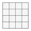 MORCART Peel and Stick Tiles, Versatile, White Large Grid Pattern,