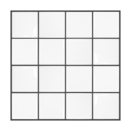 MORCART Peel and Stick Tiles, Versatile, White Large Grid Pattern, Waterproof, Heat-Resistant, For Kitchens, Bathrooms, and Toilets, DIY Projects, Decorating Furniture or Items, 3D Tile Sheets,