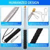 Portable Handheld Flag Pole with Clips Zip Ties,8.2Ft/2.5M Telescopic Handheld