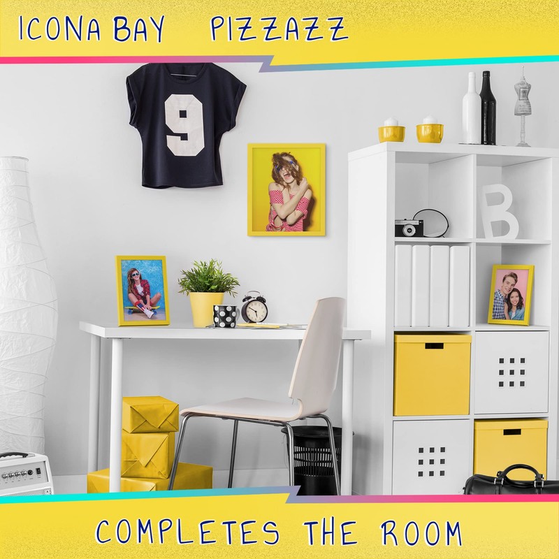 Icona Bay 8x10 (20x25 cm) Picture Frame, Yellow Colored Solid