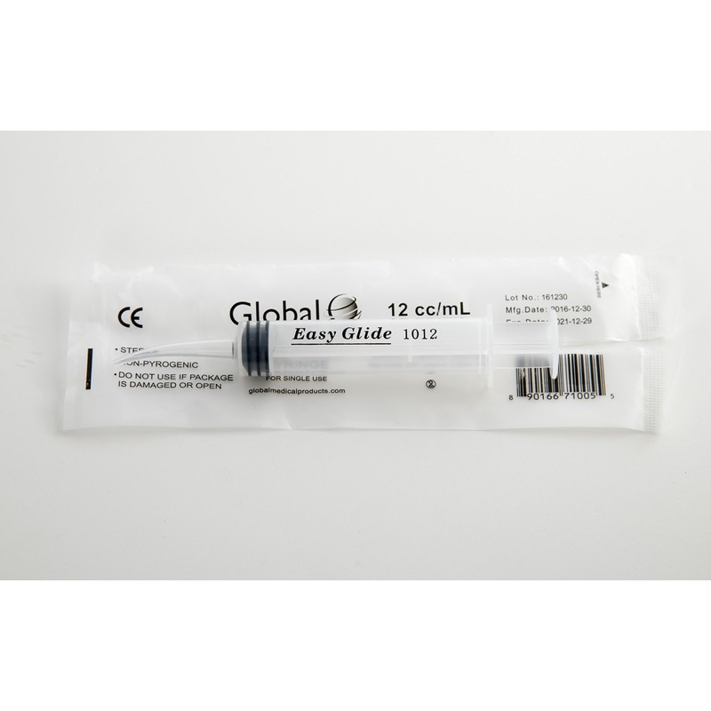 10 Pack Disposable 12cc Dental Sterile Syringe Dental Irrigation Syringe