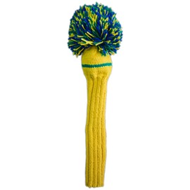 Jan Craig Head Cover Handmade Driver Headcover for 460cc Yellow/Kelly/Indigo