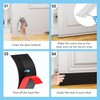 Door Sweep, Door Draft Stopper, Self Adhesive Weather Stripping 2"