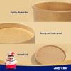 JOLLY CHEF 50 Pack Disposable Soup Bowls with Lids, 16
