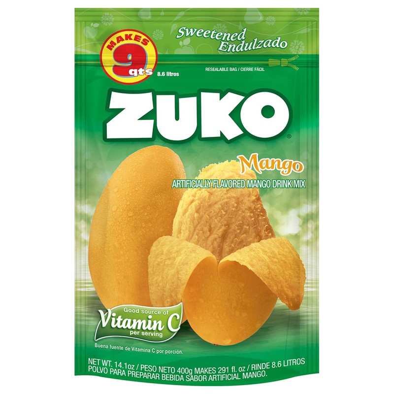Zuko Mango Instant Powder Drink | Family Pack | No
