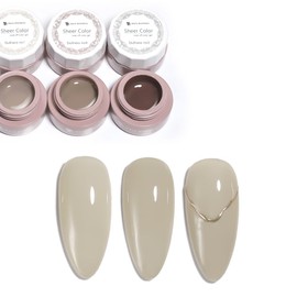 Sheer Color Gel "Dullness" Dullness Sheer Sense Slightly Coloring Gel Nail Art Gel Gel Nail Supplies Nail Gel Nail Art Popular Self Gel Nail (SHEER COLOR★Dullness [03], 03g)