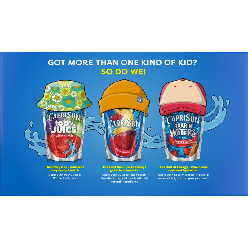 Capri Sun Fruit Punch Ready-to-Drink Juice (40 Pouches, 4 Boxes