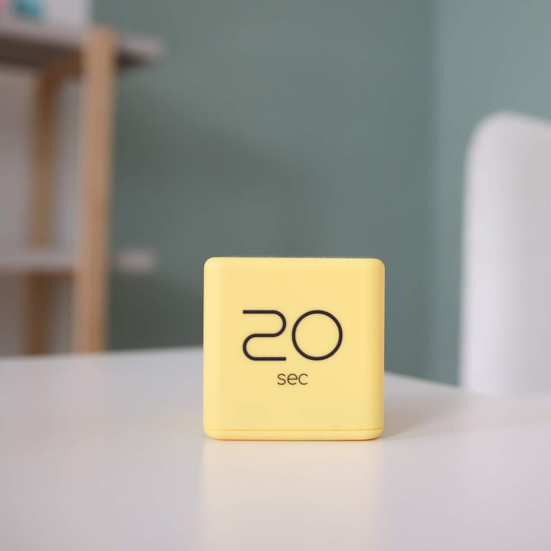 mooas Cube Timer (Yellow), Timers Cube Flip Block Timers Productivity