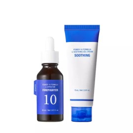 It's Skin 잇츠스킨 기초세트 이펙터 감초줄렌 SET 파워10 젤크림 2종 It's Skin Basic Set Effectors Licorice Jumper SET Power 10 Gel Cream 2 Types [Effector 30ml + Gel Cream 75ml]