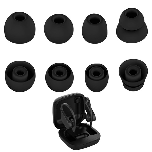 Miayaya Silicone Tips Replacement Earbuds Tips for Beats Powerbeats Pro