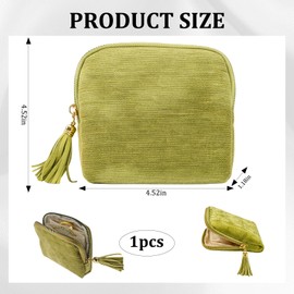 Jewelry Zippered Pocket Case Travel Jewelry Bag Portable Organizer, Mini Jewelry Travel Pouch with Five Compartments for Earrings Necklaces Rings, Tangle-Free Storage for Travelers
