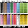 Confidential Double Line Border Document Sticker Pack - Matte Finish
