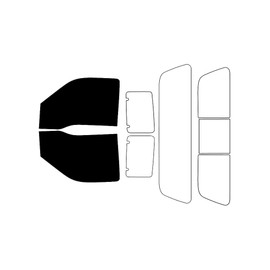 Rvinyl Window Tint Kit Compatible with Ford F-250 2008-2016 (2 Door) - Front Precut Kit - 5%