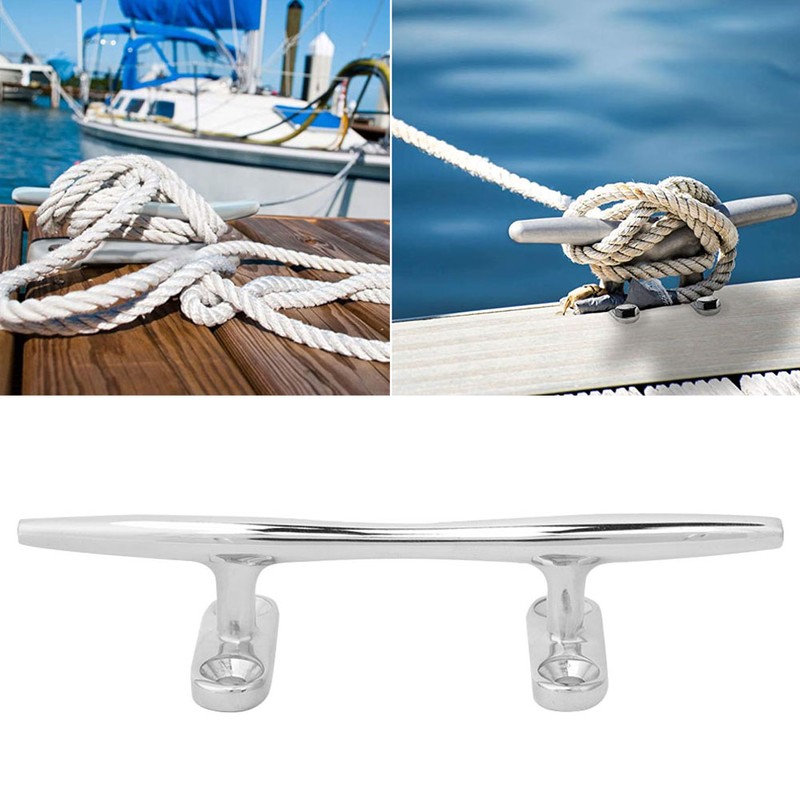 Stainless Steel Base Cleat Light Weight Mirror Polished Boat Accessory