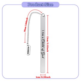 Christian Bookmarks for Women Daughter Son Inspirational Metal Book Marks Book Lover Keepsake Religious Bible Verse Gifts Spiritual Bookmarks for Women Friend Christmas Birthday Faith Gifts