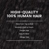 Boyusijf Hair Extensions Kinky Straight Clip ins Hair Extensions 100%