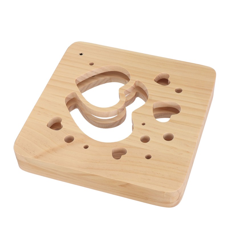 Wooden 3D LED Light Valentine's Day Hollow Hearts Shape Style