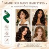 Heatless Curls Overnight, 4PCS Jumbo Velvet Curling Rods, Green