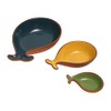 Dexam Sintra Set of 3 Glazed Terracotta Fish Tapas Dishes