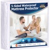 Utopia Bedding Waterproof 5-Sided Mattress Protector Full Size, Premium Breathable