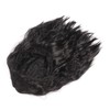 Peluca Ondulada Negra Corta, Peluca Sintética de Moda con Flequillo