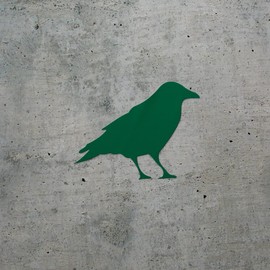 Transparent Decal Stickers of Raven (Green) Premium Waterproof Vinyl Decal Stickers for Laptop Phone Accessory Helmet Car Window Mug Tuber Cup Door Wall Decoration ANDstic733192GR040522