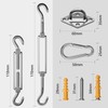 304 Stainless Steel Awning Attachment Set Accessories for Square, Awning