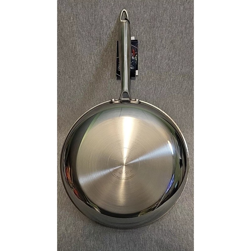 LexiHome Tri-ply Stainless Steel Diamond Non Stick 10” Saute Pan