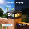 NIORSUN Solar Post Lights Outdoor 12 Pack, 2 Modes LED,