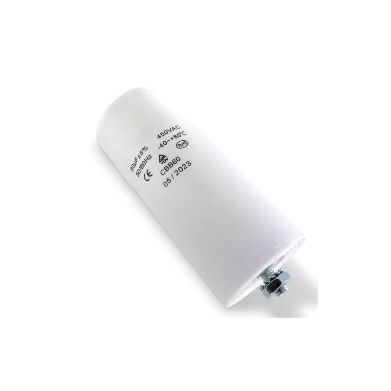 DEKAROX Universal Capacitor 80µF 450V Diameter 55 x 120 mm