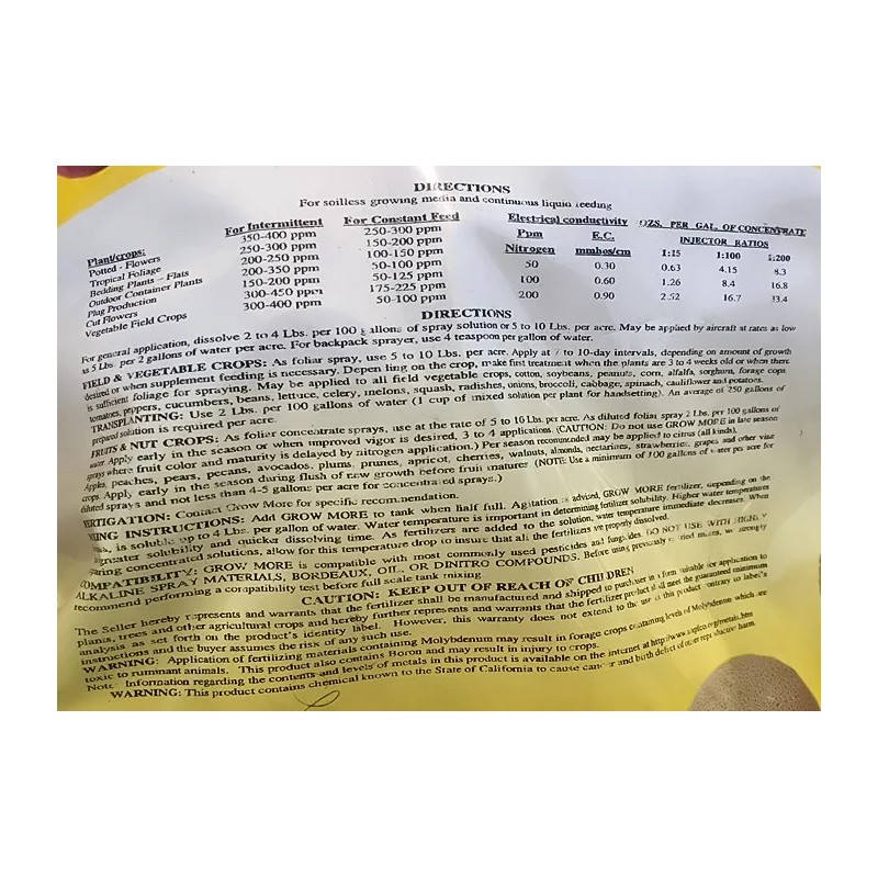 growmore BANANA FERTILIZER - FRUIT FUEL BANANA FERTILIZER - 5LB