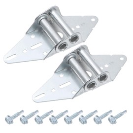 uxcell 2 Set Garage Door Hinge #2 Hinge, 14 Gauge Steel with Galvanized Finish Garage Door Replacement Hinge with Screws