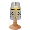 Medieval Warrior Brand 18 Gauge Steel Miniature Display Helmet (Crusader)