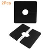 BokWin Square Wall Split Flange Cover, 0.87 Inch/22mm Dia, Black,