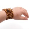 Thajaling 8 mm 108 Prayer Beads Mala Bracelet Natural Gold