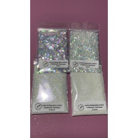 KCGLITTER Iridescent White Rainbow 1MM Fine Glitter nail acrylic gel craft US Seller 5g