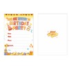 15 Birthday and Party Invitation Cards with Envelopes,Uniquely Designed Birthday