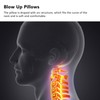 Inflatable Headrest TPU Portable Lumbar Pillow Folding Soft Blow Up