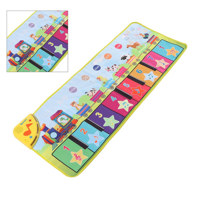 Kids Piano Mat Foldable Improve Coordination Prevent Slip Musical Piano